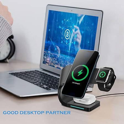 4 in 1 Magnetic Wireless Charging Stand