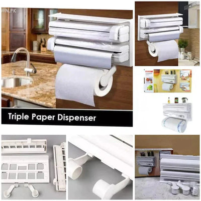 3-in-1 Wall-Mounted Paper Dispenser