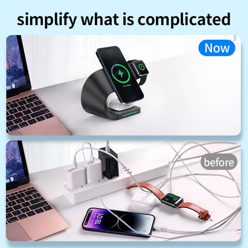 4 in 1 Magnetic Wireless Charging Stand